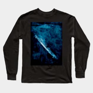 A German U-Boat from Word War 2 diving Long Sleeve T-Shirt